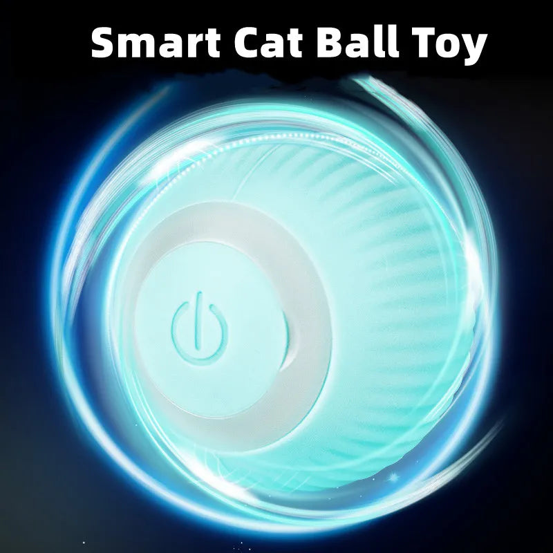 Electric Cat Ball Toys Automatic Rolling Smart Cat Toys Interactive for Cats Training Self-moving Kitten Toys for Indoor Playing